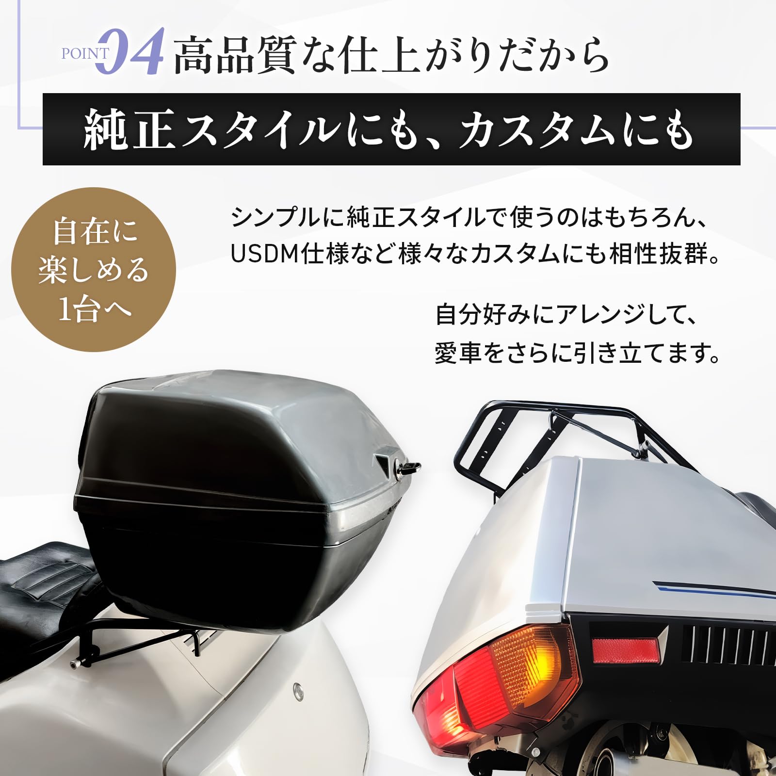 Amazon.co.jp: SMILEREACH フュージョン リアキャリア パーツ ホンダ