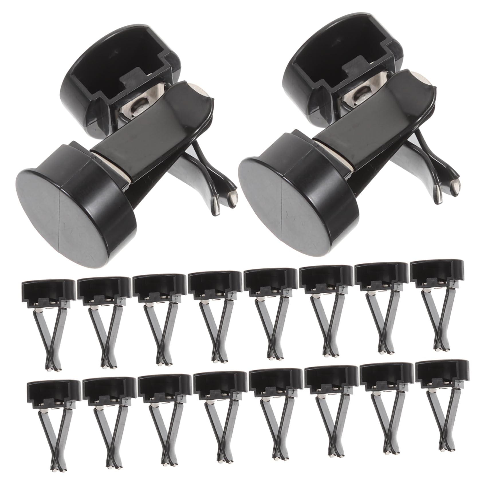 Car Clip 100pezzi Plastico Nero per Auto, Profumatori per Auto | Atmosfera Estiva, Clip per Interni Auto per Bocchette, Accessori Gesso Inclusi