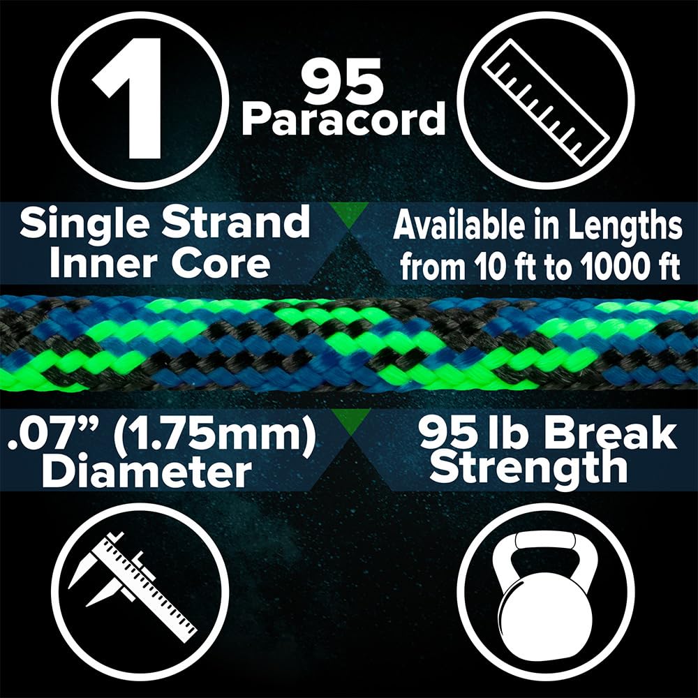 Parachute Cord RG1145-BRK Nano Neon Orange