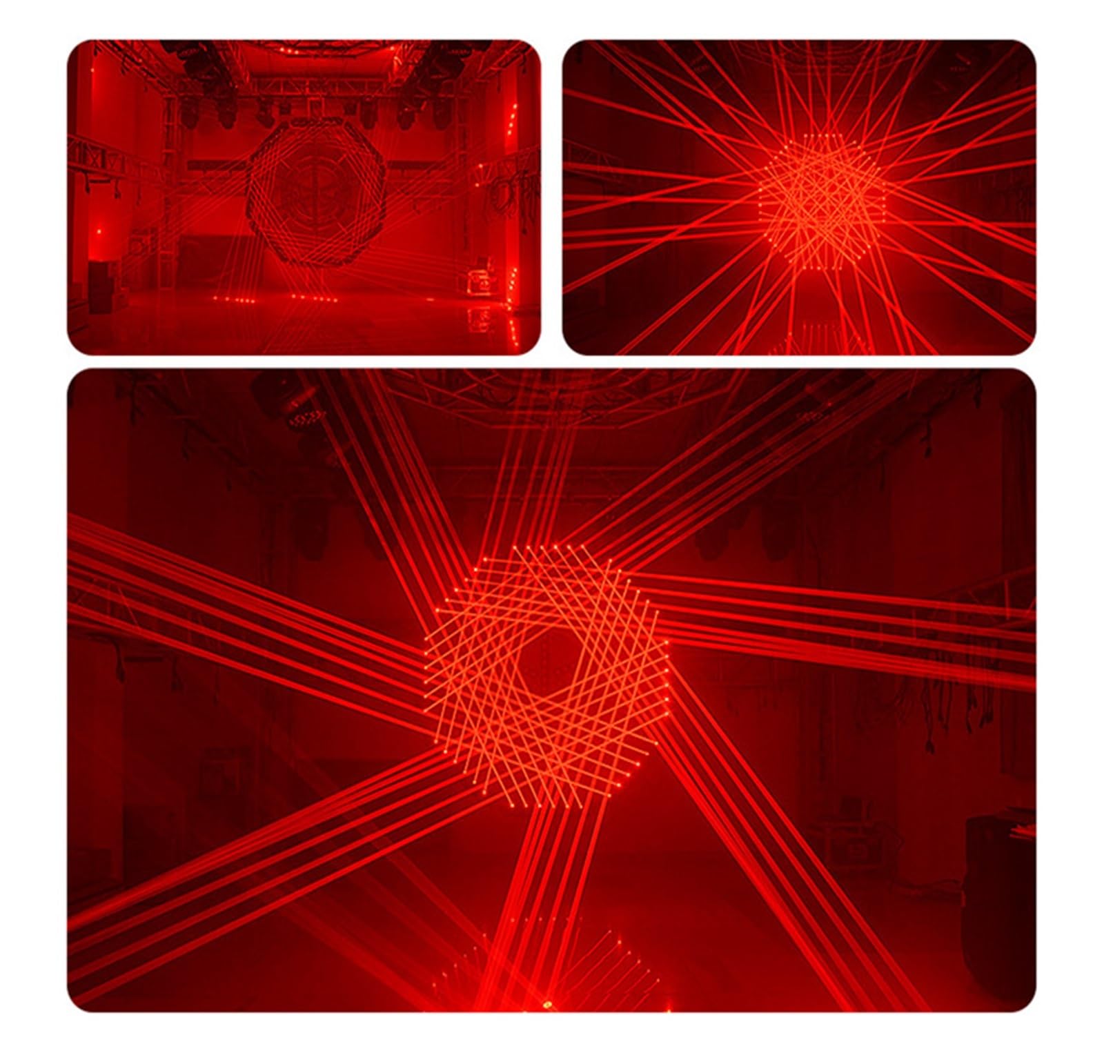 Profesional DMX512 DJ Efecto de Escenario Proyector de iluminación 6X500mW Rojo/Verde/RGB Barra de Cabeza móvil Luz de Haz for Fiesta de Boda