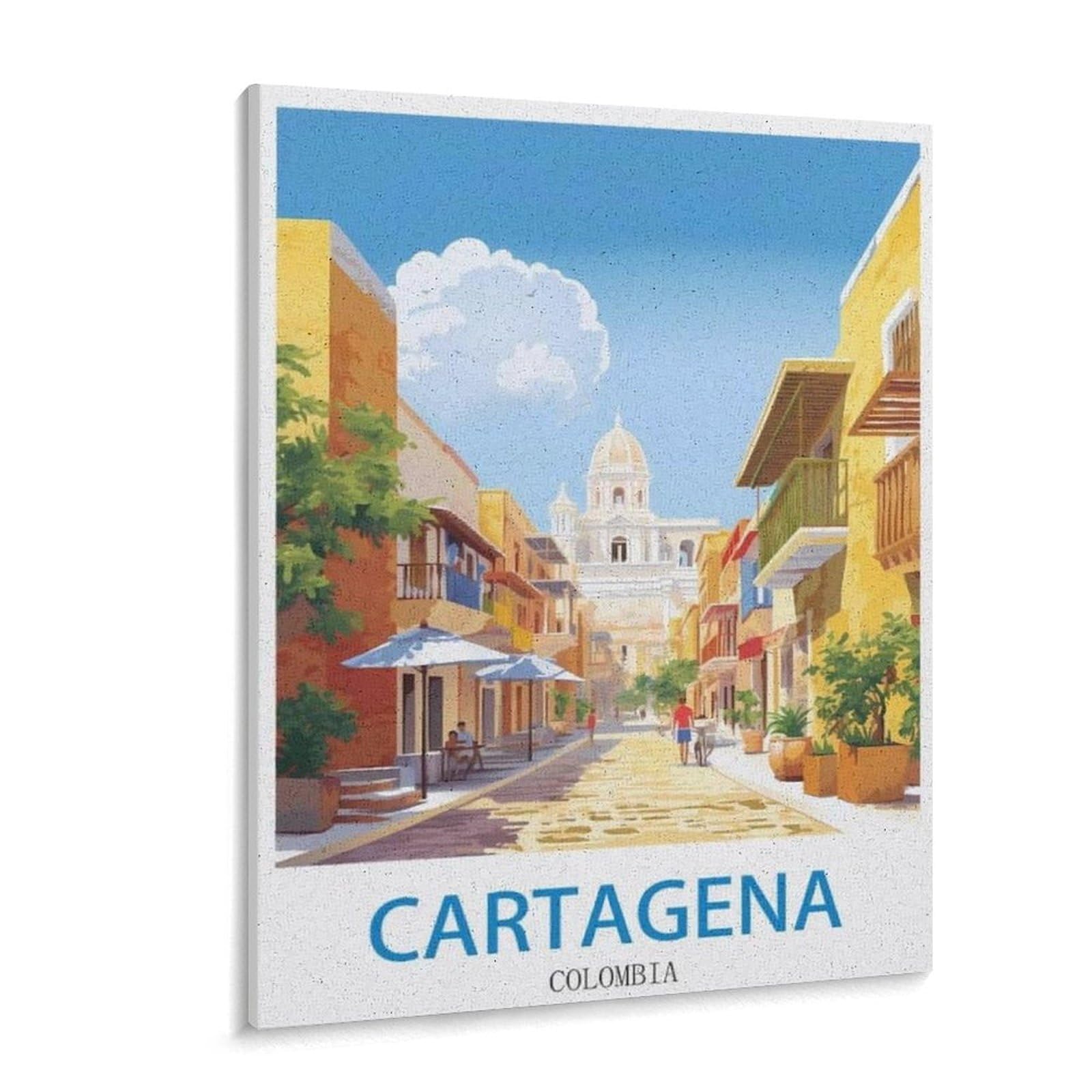 Puzzle en Bois Puzzle Jigsaw，Carthagène Colombie，Classic Creative Classic Puzzle 1000 Pièces, Puzzles d'art Couleur（75x50cm）-M95