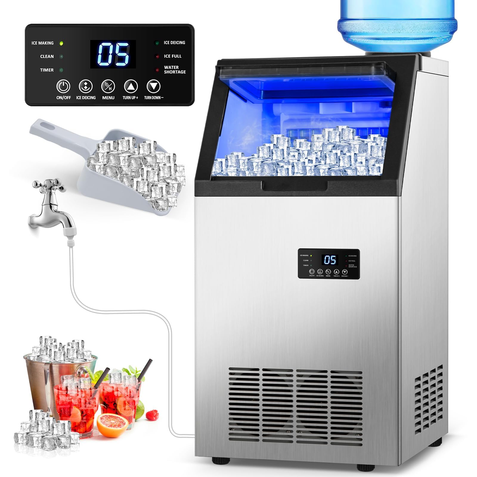 TAZPI Commercial Ice Maker