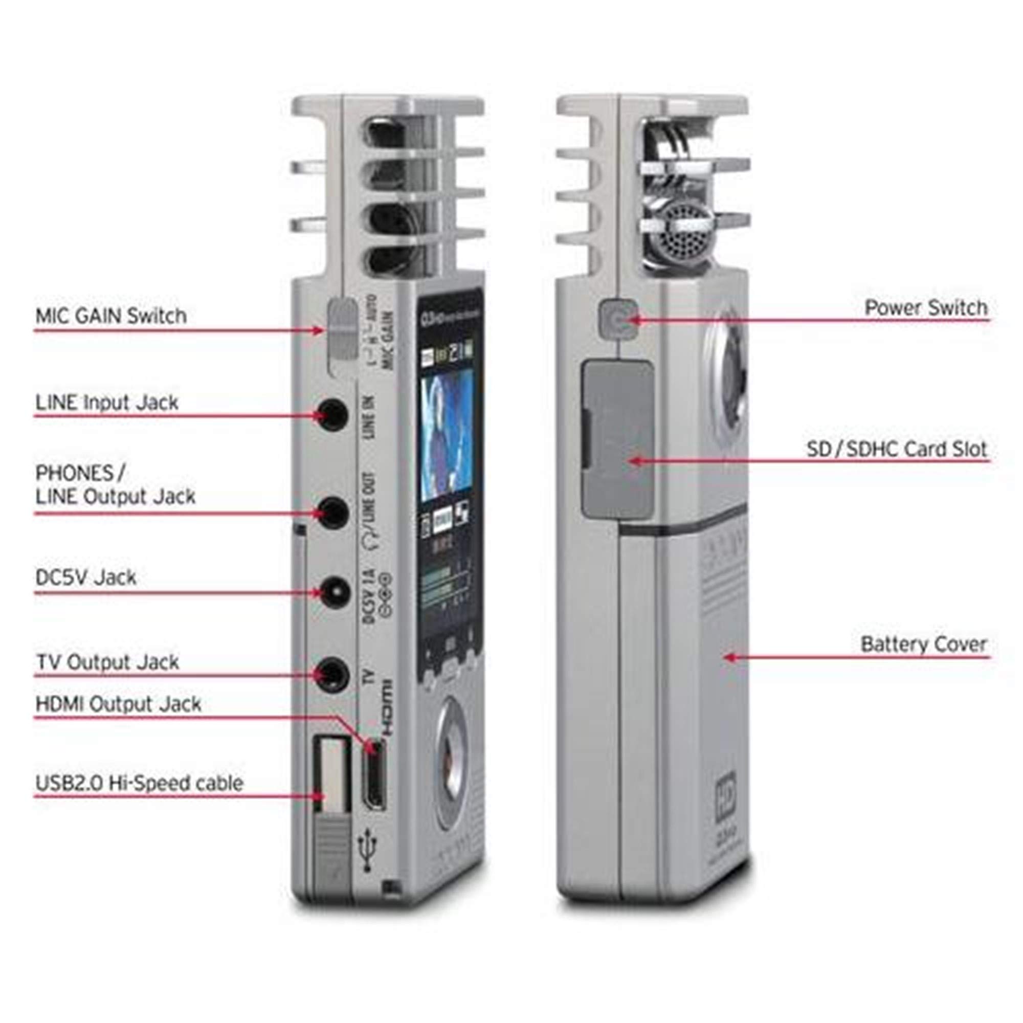 Zoom Q3HD Handy Video Recorder : Amazon.in: Musical Instruments