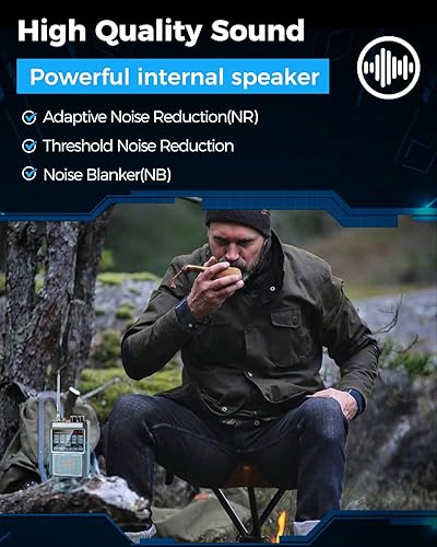 Miniatura 7 de Último receptor de radio V2.4 Malaquita DSP2 SDR, receptor de radio de onda corta GOOZEEZOO 10kHz-380MHz y 404MHz-2GHz AM SSB DSB CW NFM WFM Air