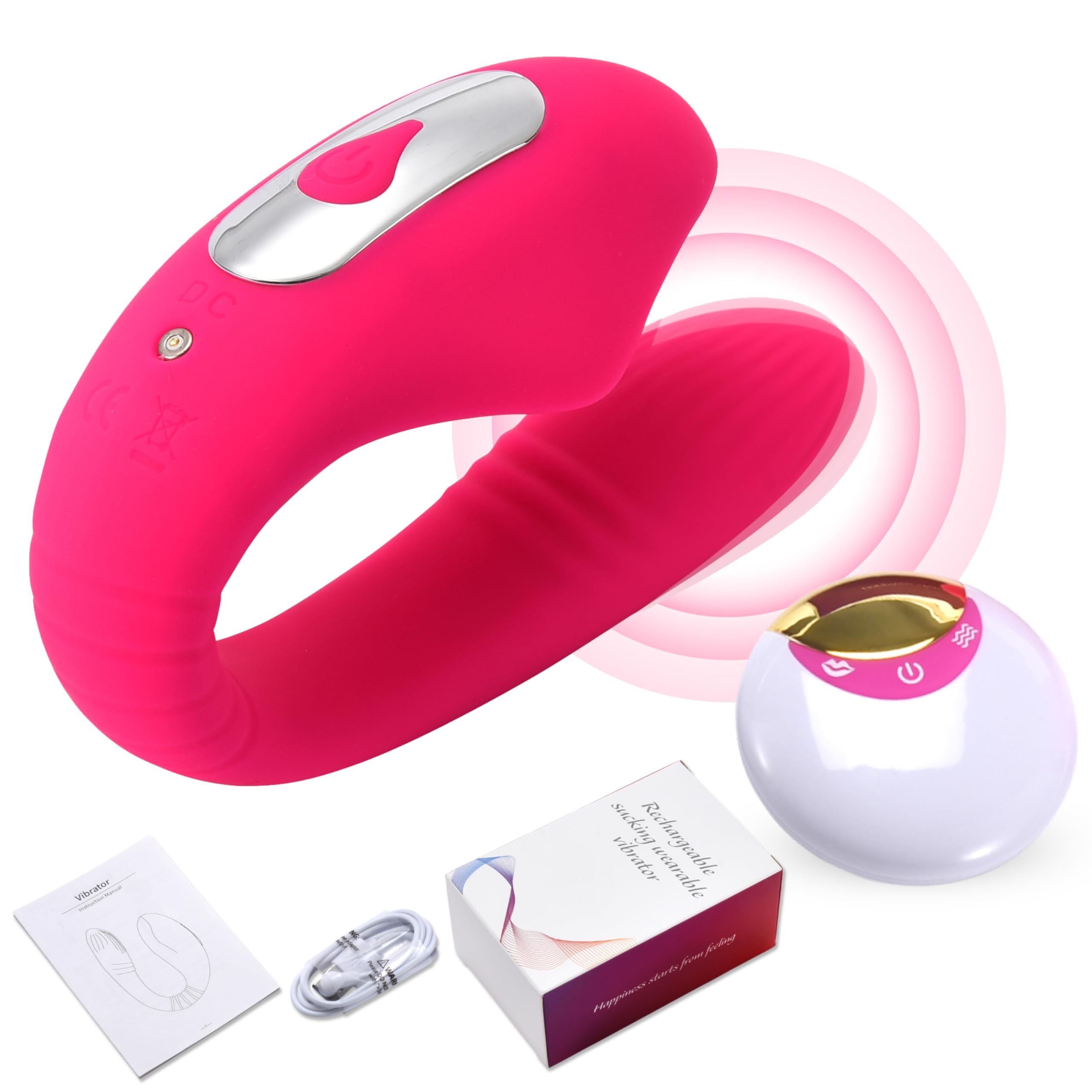 Amazon.com: Sweet Vibrations Clitoral Sucking Vibrator  Dual Stimulation  Rechargeable Sex Toy for Women  Suction Vibrator for Clit & G-Spot   Powerful Multi-Vibration Modes  Soft Silicone Dildo  Pink :