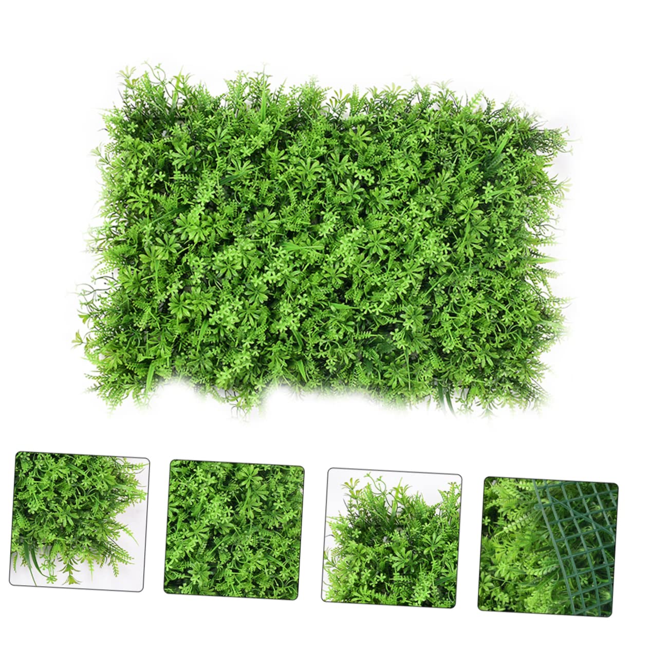 PRETYZOOM 2 Piezas Artificiales Pecera Planta Artificial para Adorno Panel Acuario Hierba Plantas De Interior Interior Césped Artificial Hierba Fausse Pared Mousse Plantas De