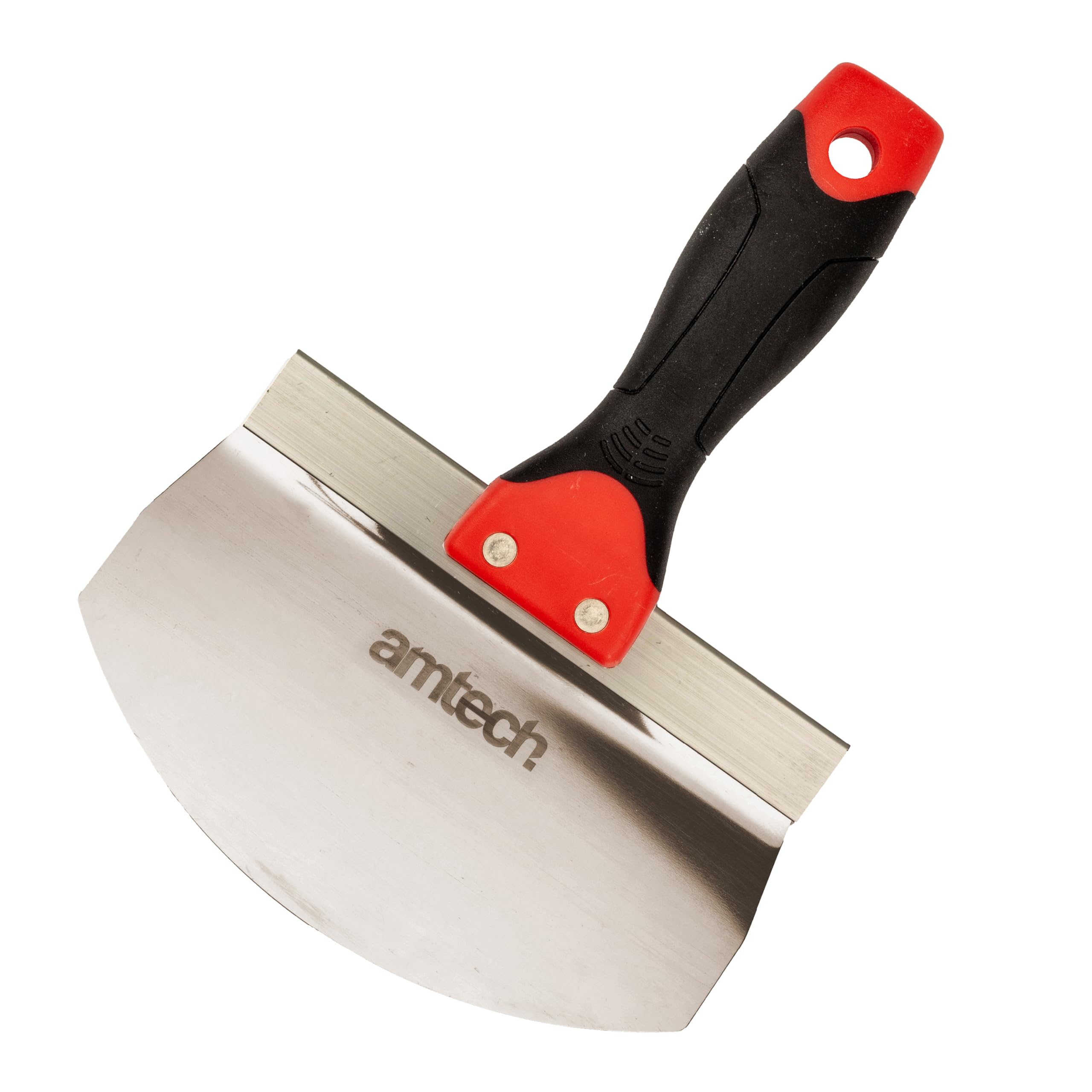Amtech - Bucket Scoop for Scooping, Digging, and Lifting Various Materials, Home DIY, Rust-Resistant Stainless Steel, Non-Slip and Comfortable Grip (165mm)