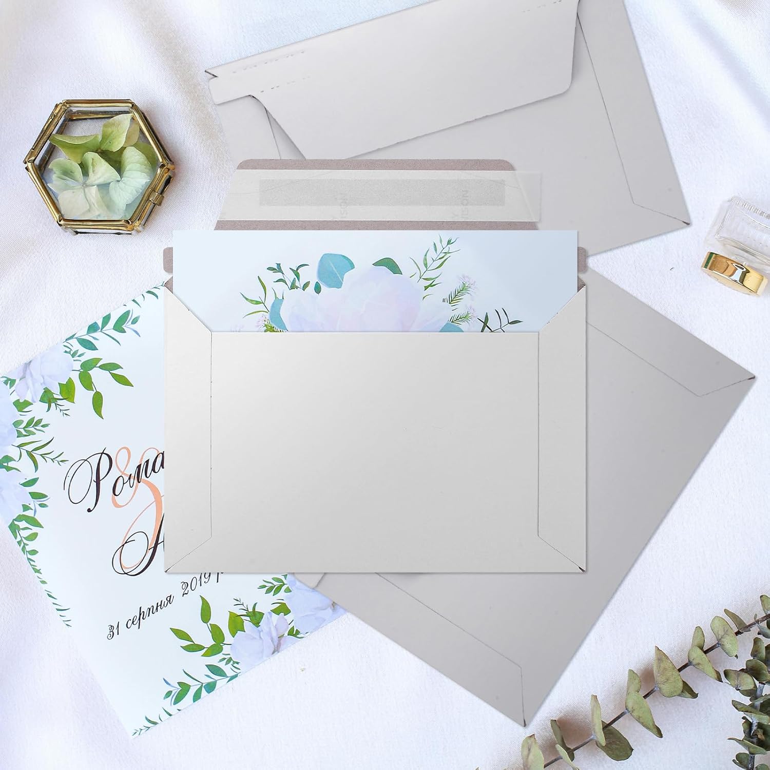 240 Pack 6.5" x 4.5" Self Seal Envelopes Photo Document Mailers, Stay Flat Rigid Mailers for 4x6 Cards, CD, Invitation, Postcard, Comic Book, Photos, Document