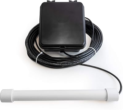 Dakota Alert Driveway Alarm Sensor - DCPT-4000 Driveway Alarms Wireless Outside Weatherproof Vehicle Sensor, 1 Mile Long Range Sensors, Vehicle Detecting Probe Transmitter & 50 Direct Burial Cable