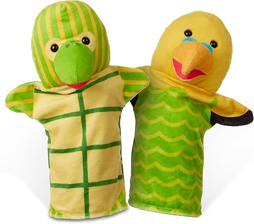 Miniatura 14 de Melissa & Doug Barn Buddies - Marionetas de mano, juego de 6 (vaca, oveja, caballo, pato, pollo, cerdo)