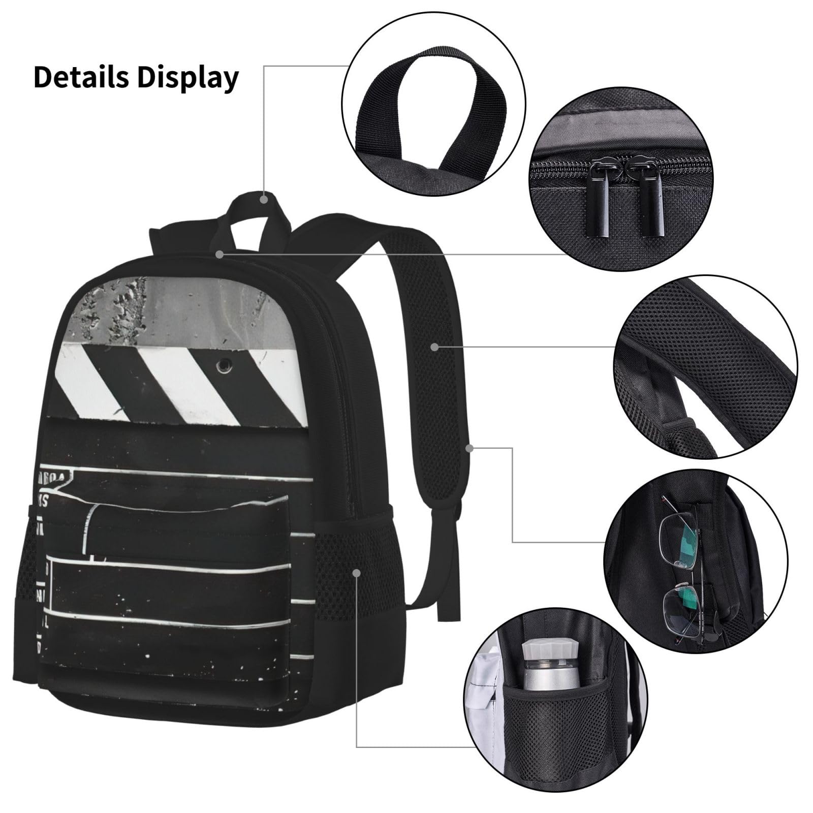 Zaino, borsa portapranzo, astuccio, set da 3 pezzi, per lavoro e