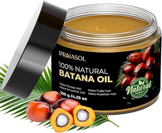 Raw Batana Oil for Hair Growth: Dr Sebi Organic Batana Oil from Honduras - Pure & Natural - Unrefined Batana for Thicker, Stronger Hair, Prevents Hair Loss for Women & Men