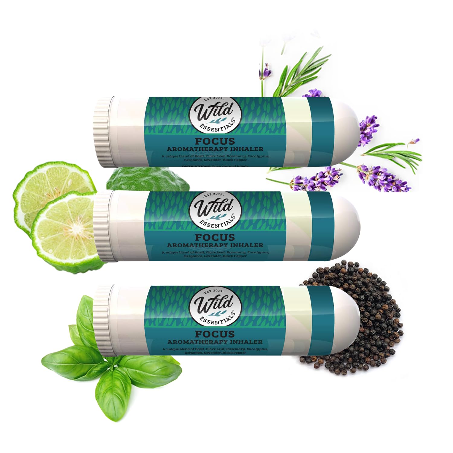 AIMS  ヴァイオファクターザモイスチャージェル30ｇ Amazon.com: Wild Essentials 3 Pack of Focus Aromatherapy Nasal