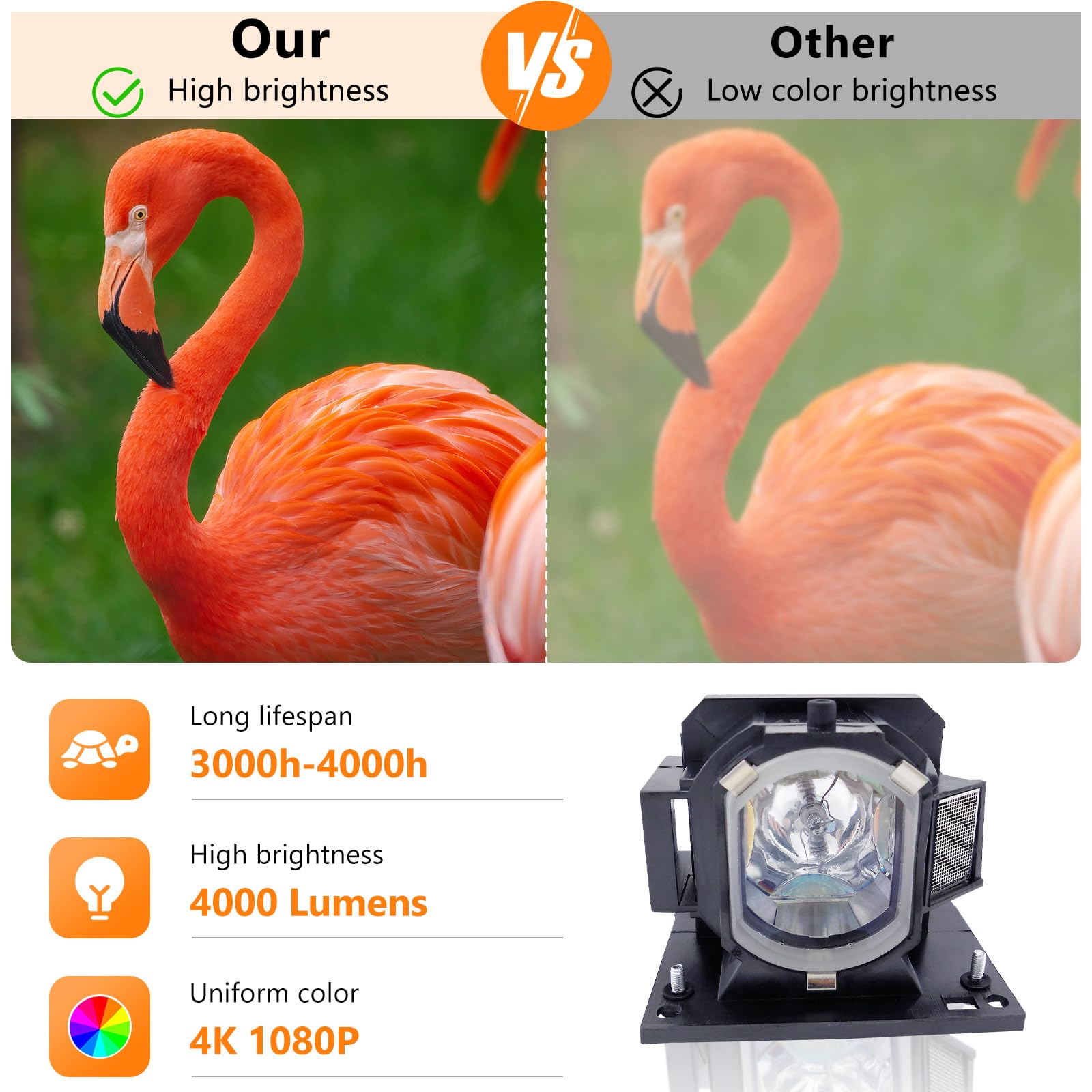 FI Lamps Sony_1222_r50xbr1 Compatible XL-5100 Projector/TV LAMP with HOUSING for Sony KDS-R50XBR1 / KDS-R60XBR1