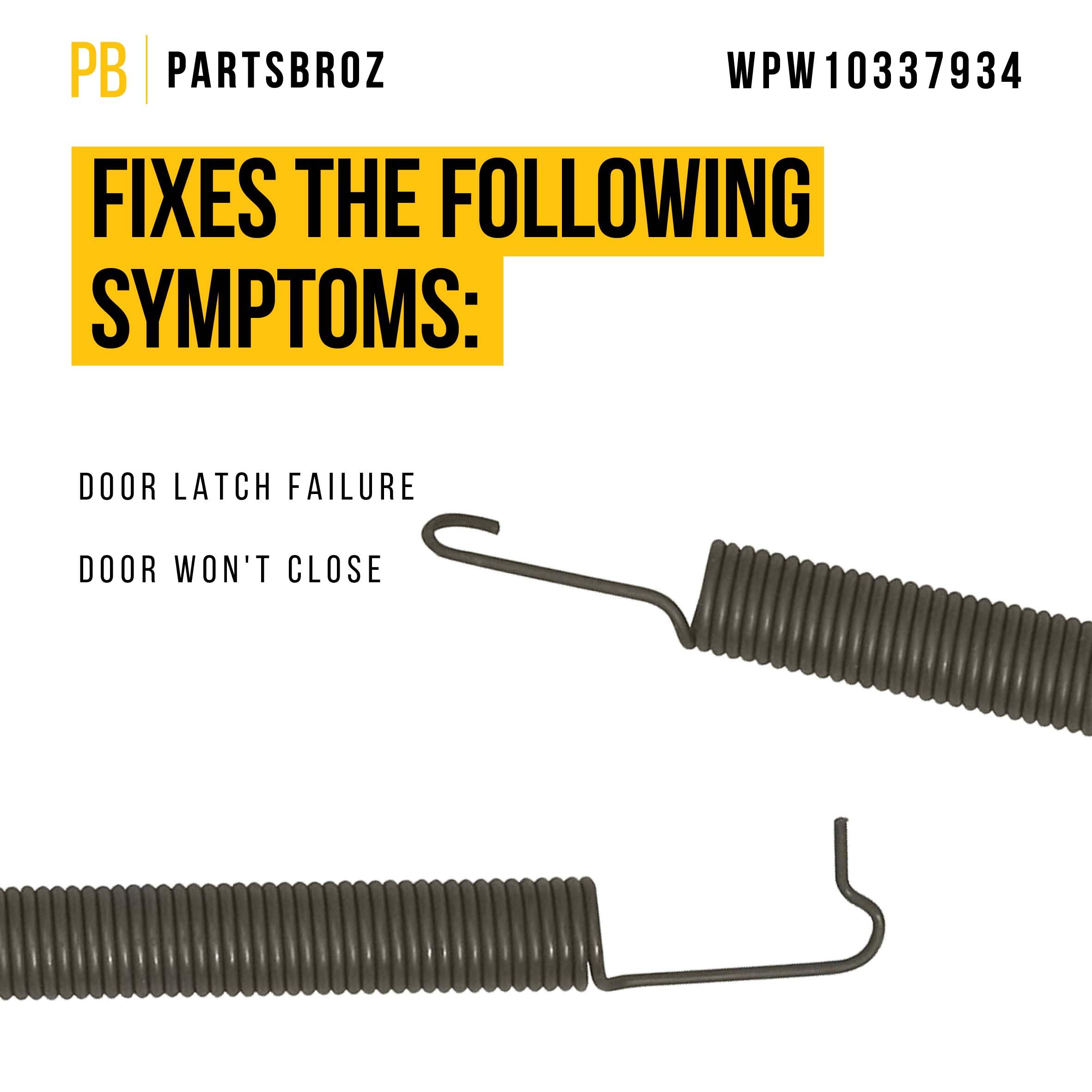 Savone Dishwasher Door Balance Spring (2-Pack) - Replacement For Whirlpool, Kenmore, KitchenAid & More (WP8270020) - View #4