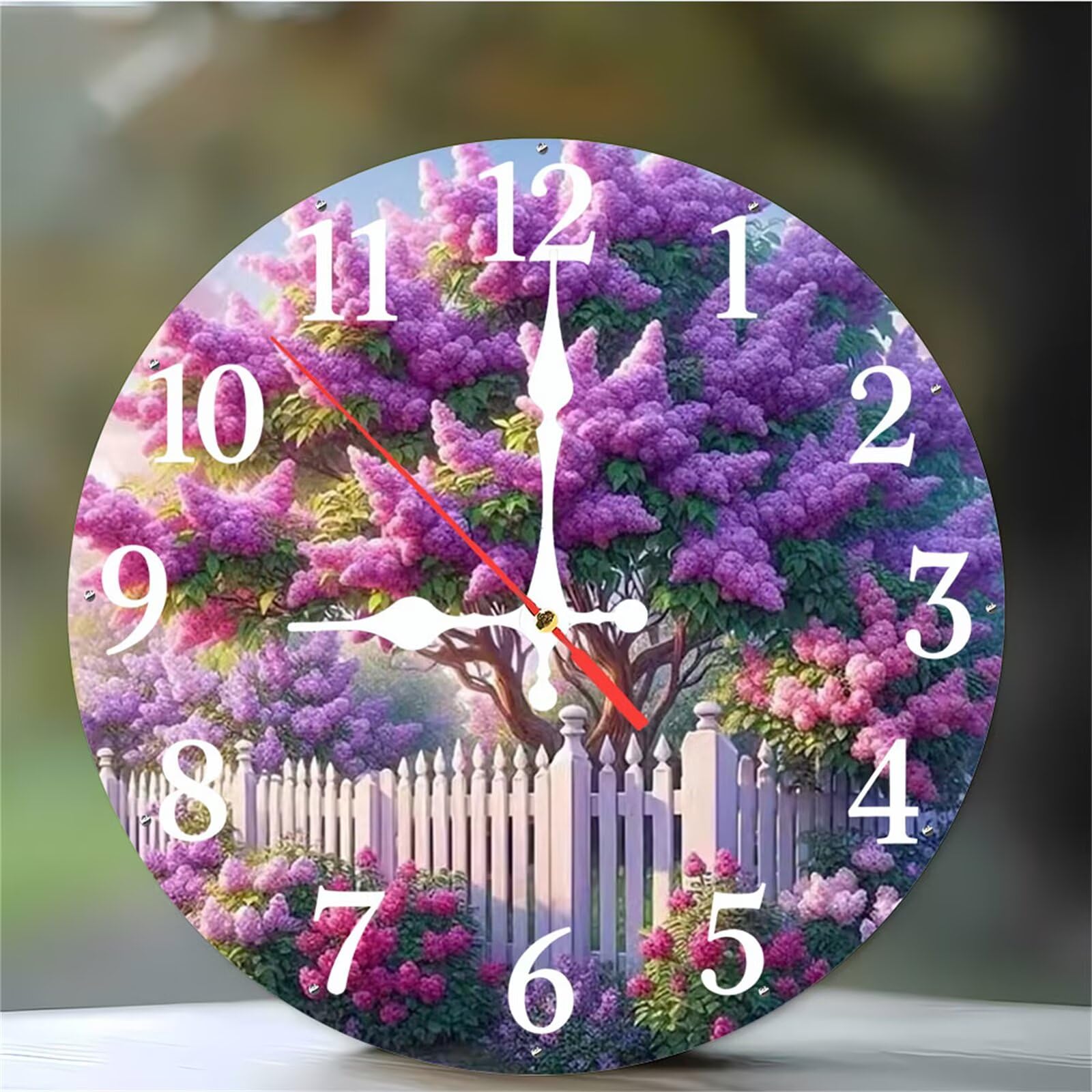Horloge murale à quartz haut de gamme et silencieuse 12 pouces