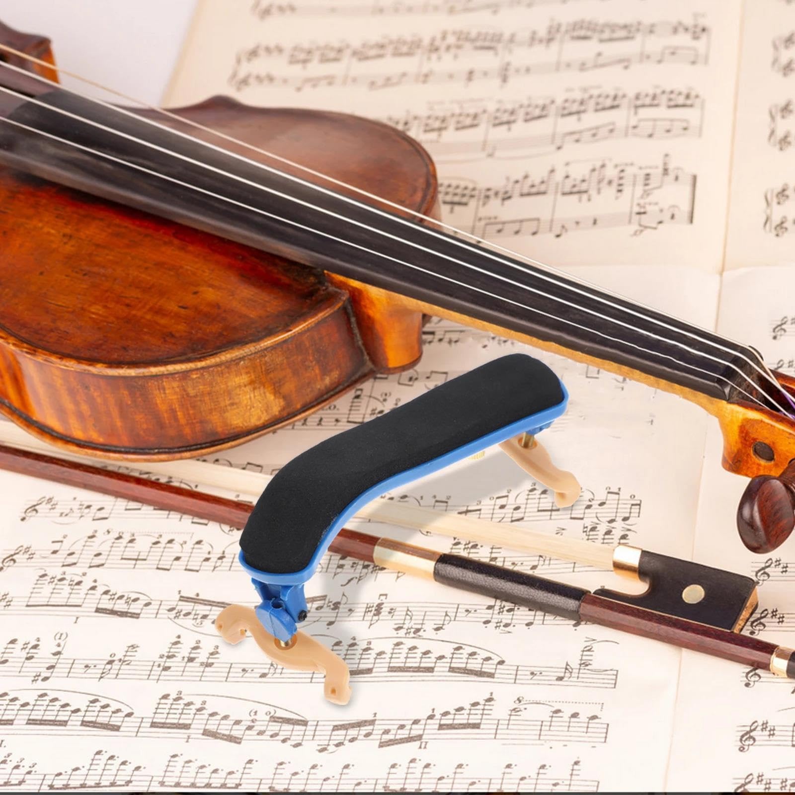 Akcesoria Skrzypiec Profesjonalistów Podkładka Na Ramię Do Skrzypiec Akcesorium Do Instrumentów Muzycznych Niebieska Pełnowymiarowa