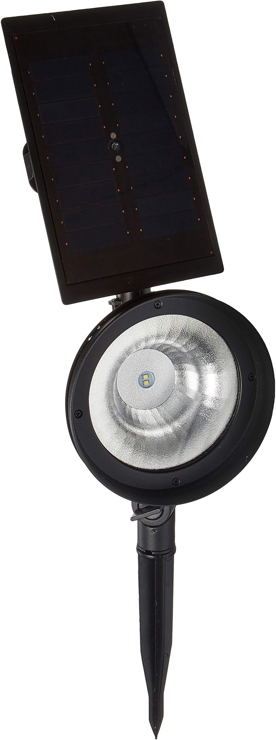 DURACELL SS8C-P5-BKT-1 Solar Textured Black Outdoor Integrated LED Landscape Spot Light