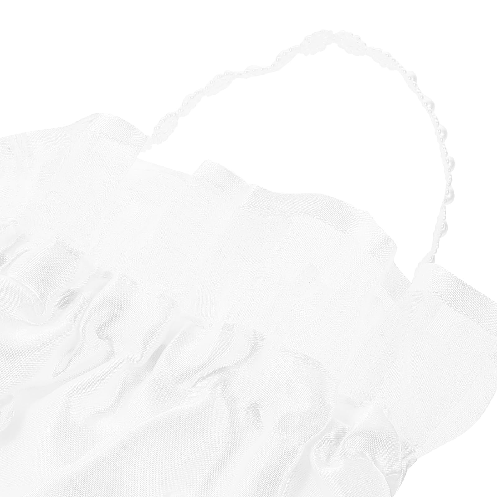 Toddmomy Confetti Bags Wedding Girl Baskets Bridal Dolly Bag Satin Money Bridal Wedding Dolly Party Purse Tote Hand (Pearl) Bridesmaid Hand Girls Confetti s - Image 4