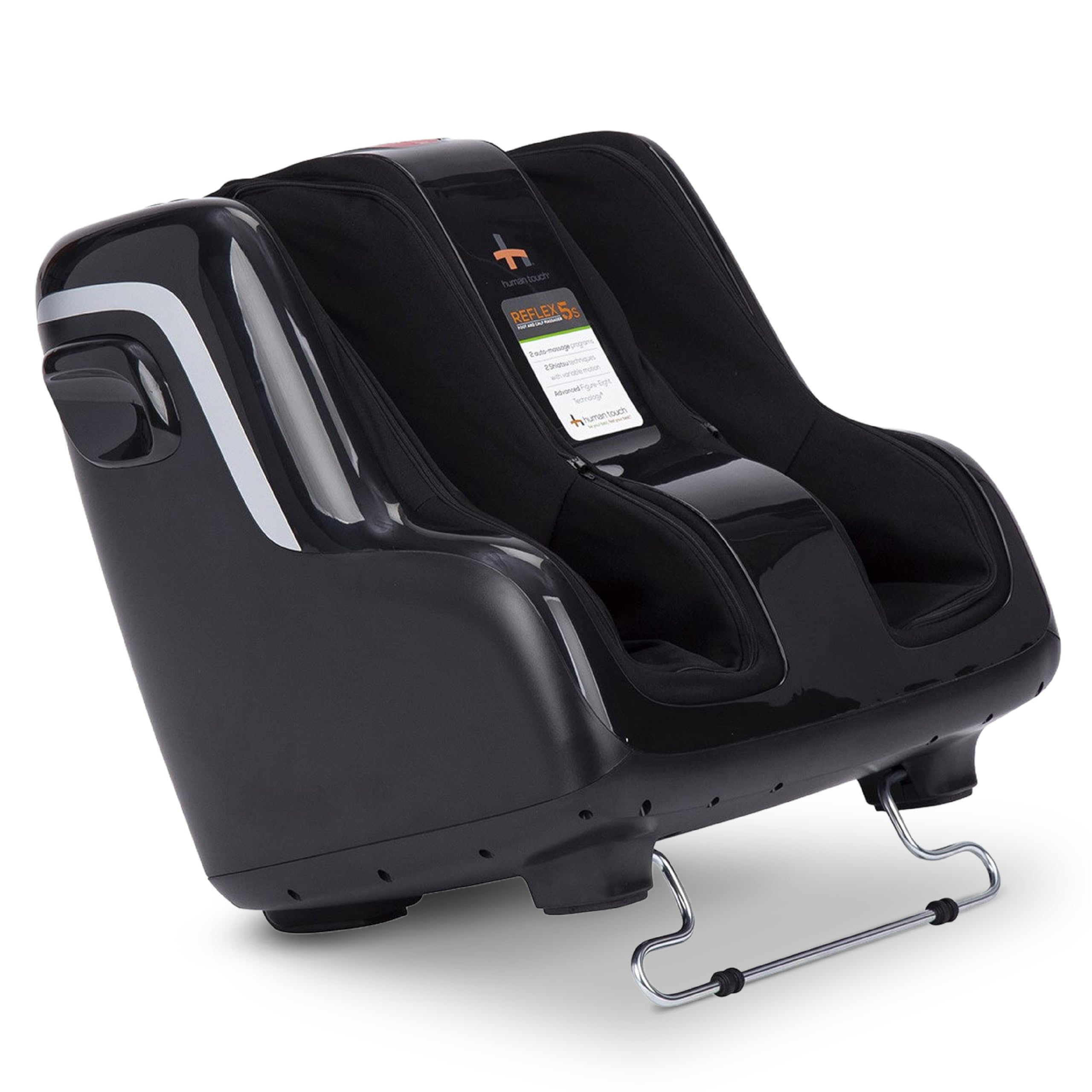 Human Touch Reflex5s masażer stóp i łydek łagodzący stres i zapalenie powięzi podeszwy, relaks, ugniatanie i kompresja, dla wsparcia krążenia, 1 rok, regulowany krój dla kobiet i mężczyzn,
