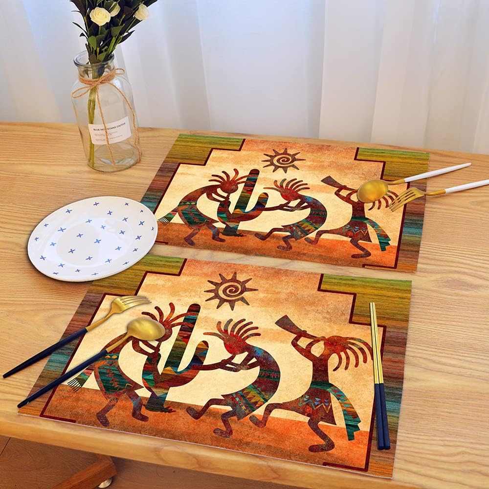 Buy Southwest Native American Placemats Set of 4, Heat ...