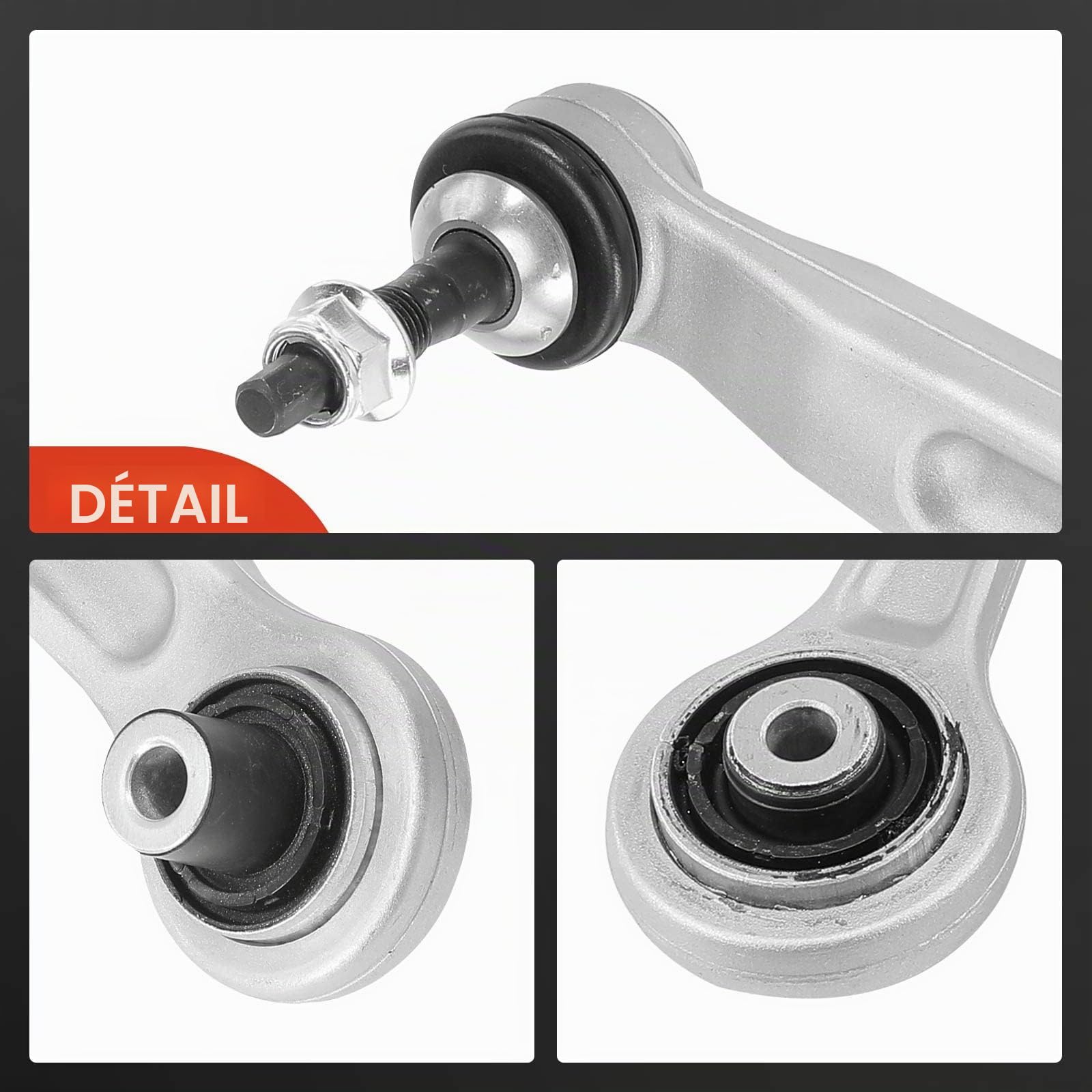 Frankberg 4x Kit de Bras de Suspension + 2x Biellette Barre Stab Essieu Arrière Haut Compatible avec Série 5 E39 520 523 525 528 530 535 540 Série 5 Break E39 520 523 525 528 530 540