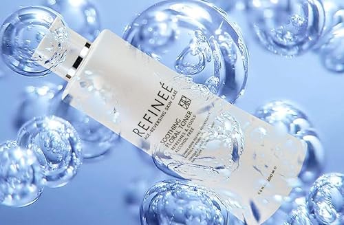 Miniatura 3 de Refinee Tónico facial floral sin alcohol calmante con agua de rosas hidratante y reafirmante 6oz