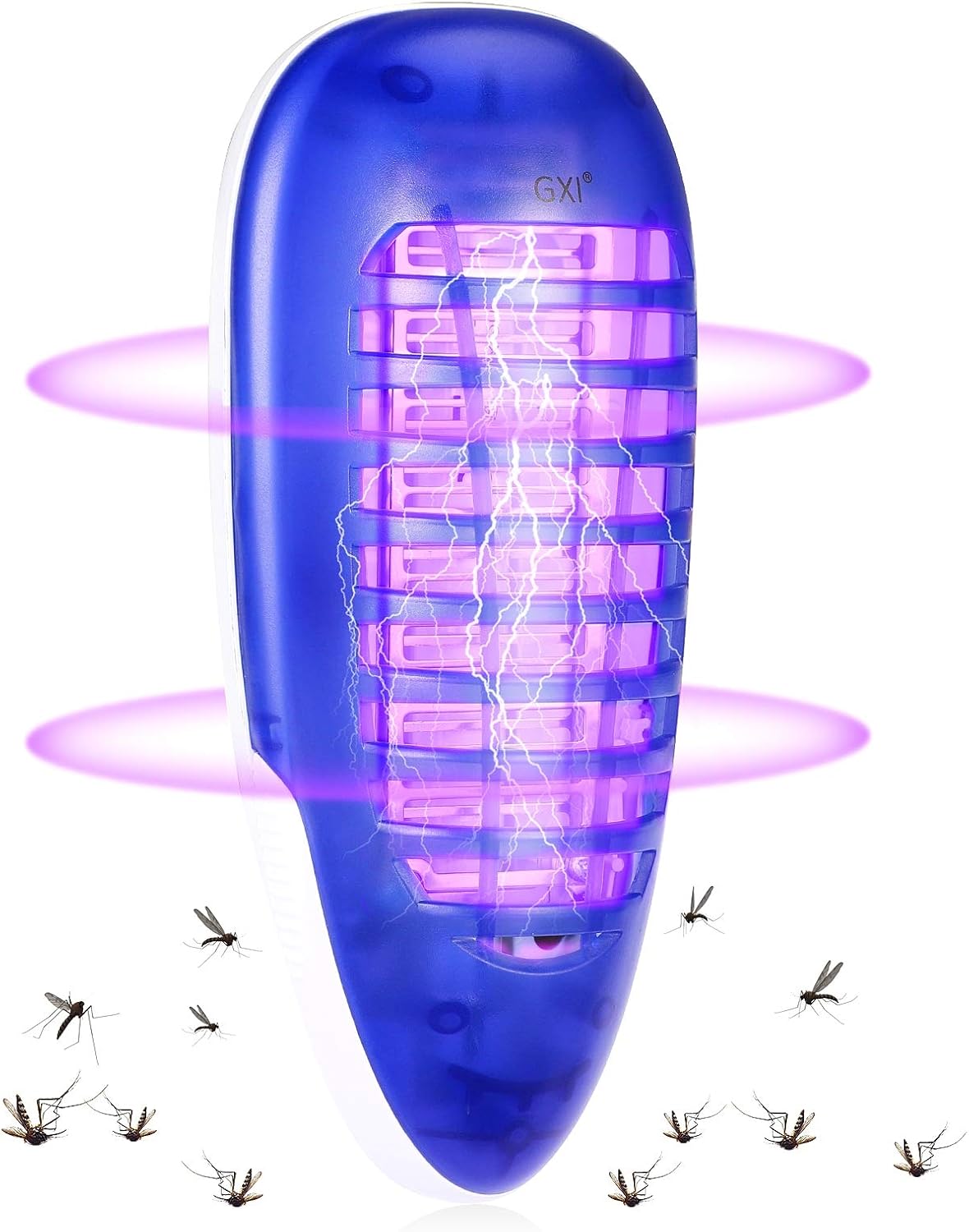 GXI Bug Zapper Fly Trap Indoor Fly Zapper Electric Mosquito Zapper 4W Mosquito Killer Portable Fly Trap Insect Zapper for Indoor, House, Kitchen, Garage, Bedroom