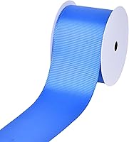 Vista 85 de Rollo de cinta de grogrén sólido YAMA de 5/8 pulgadas - 25 yardas para cintas de envolver regalos, blanco