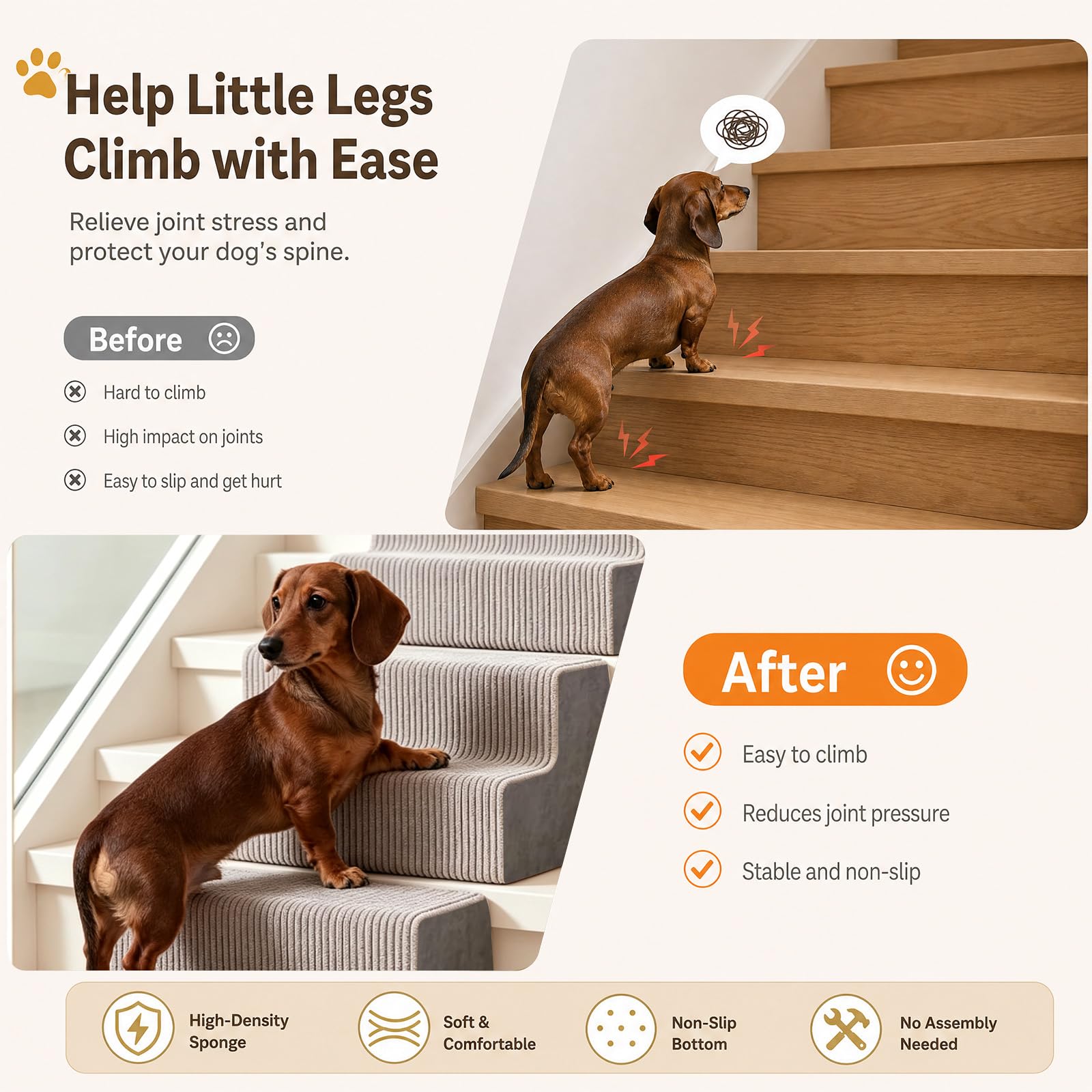 4 rampas para perros para escaleras antideslizantes para perros