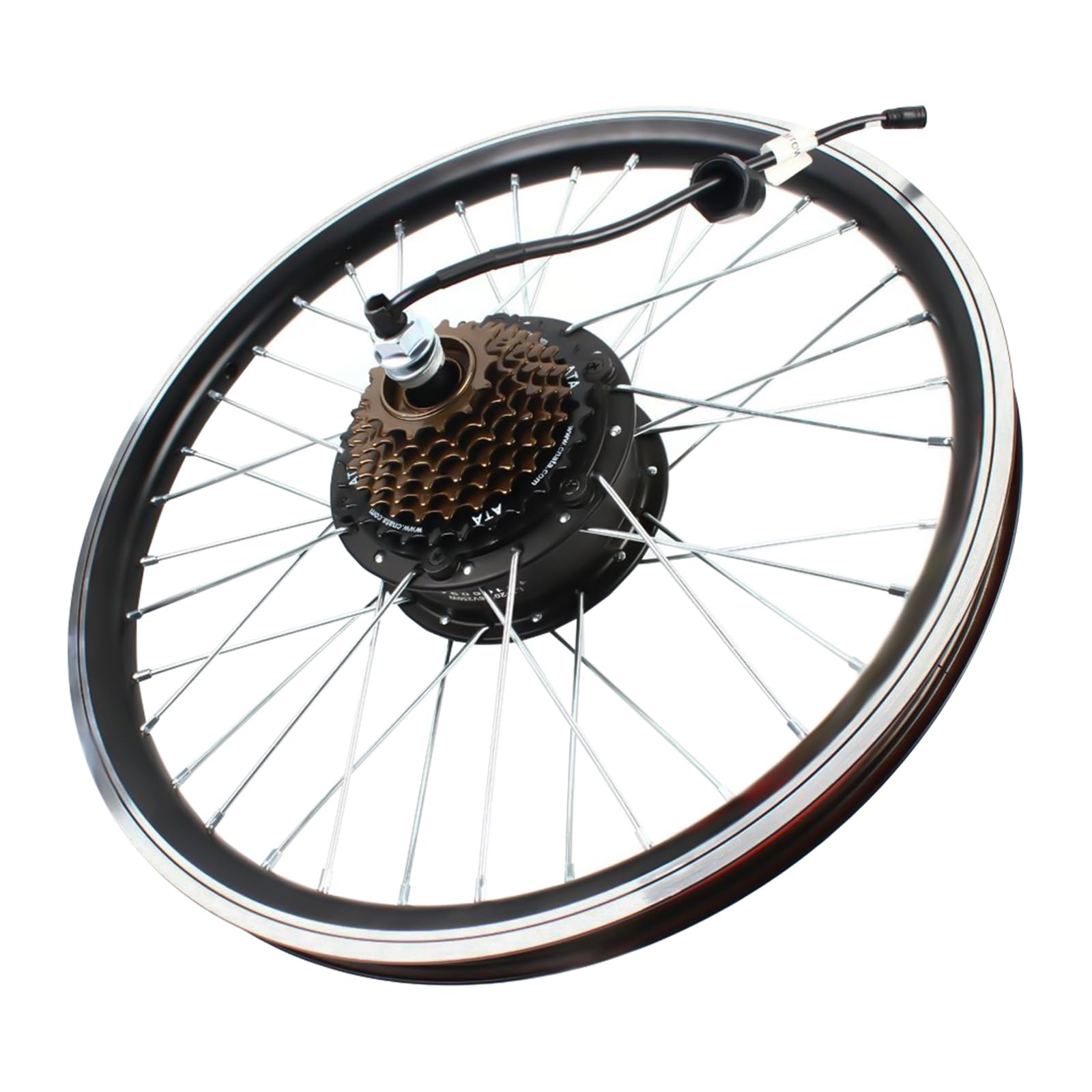 Kit de conversión de bicicleta eléctrica de 20 pulgadas 36 V 250 W – Kit de conversión de rueda trasera de motocicleta con pantalla LED – conversión de bicicleta eléctrica para viajes diarios y