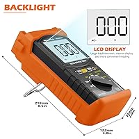 Vista 5 de Megohmmeter 200 Gig Ohm - Probador de resistencia de aislamiento digital de 500 V/1 kV/2.5 kV/5 kV, voltaje de rango automático, probador