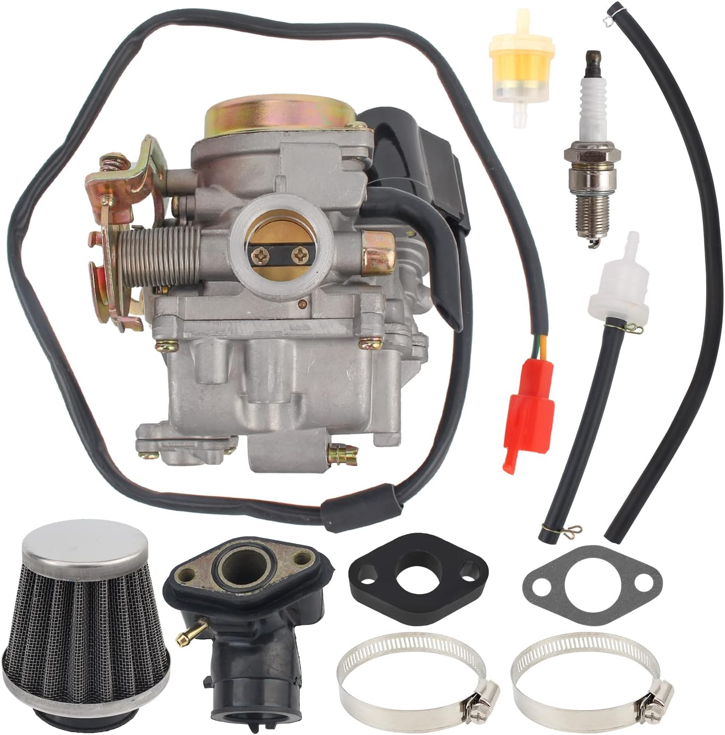 Carbhub 50CC Carburetor for 49cc 50cc GY6 4 Stroke Scooter Taotao Go