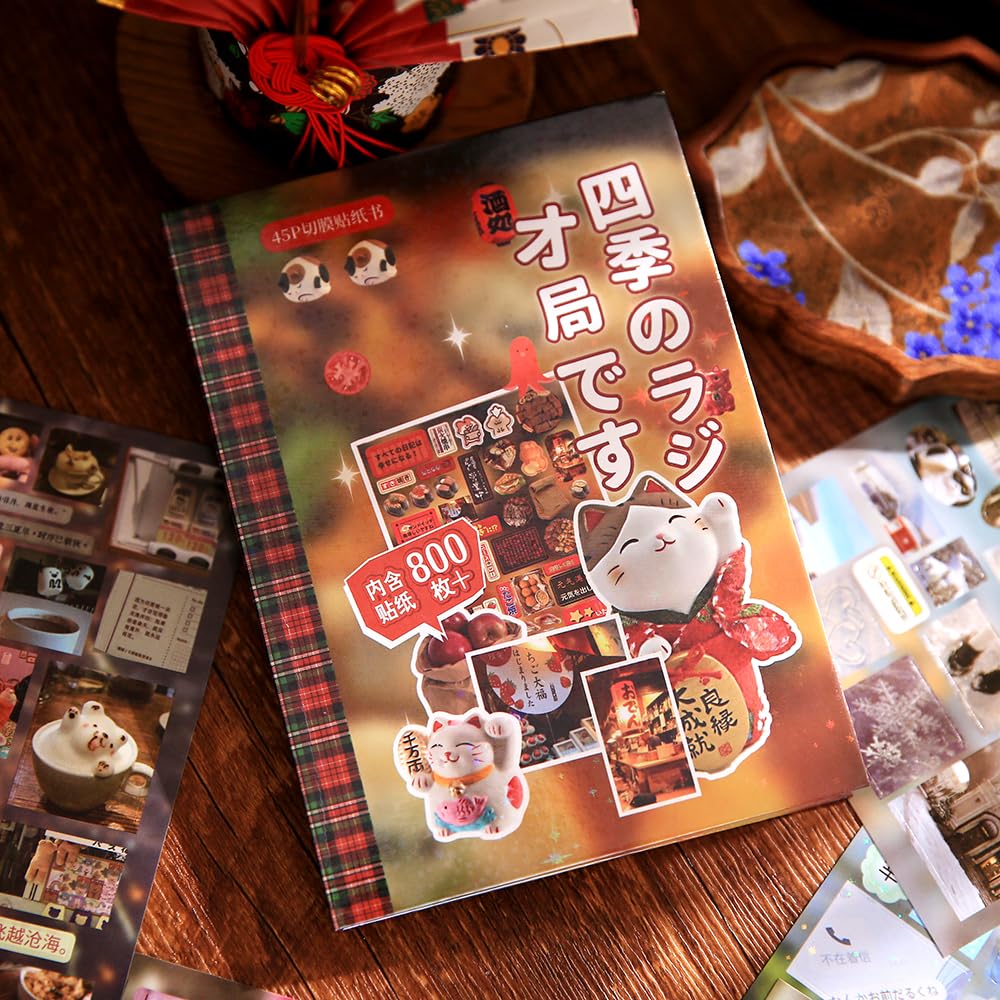 Amazon.com: JUMOYEEH Japanese Manga Style Sticker Book Four