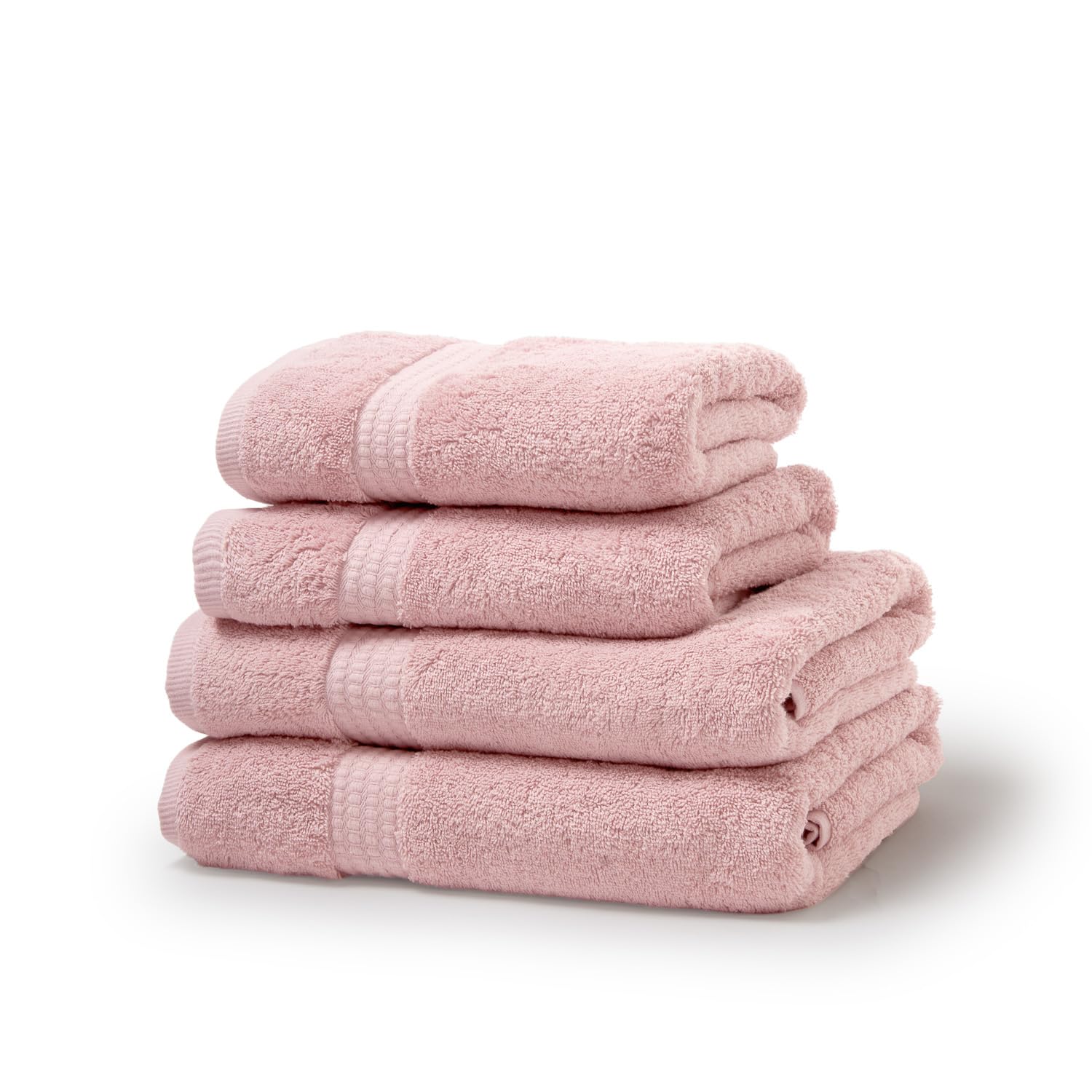 TRAMAS+ Pack 4 Toallas 100% Algodón 700 gr, Lavabo y Ducha