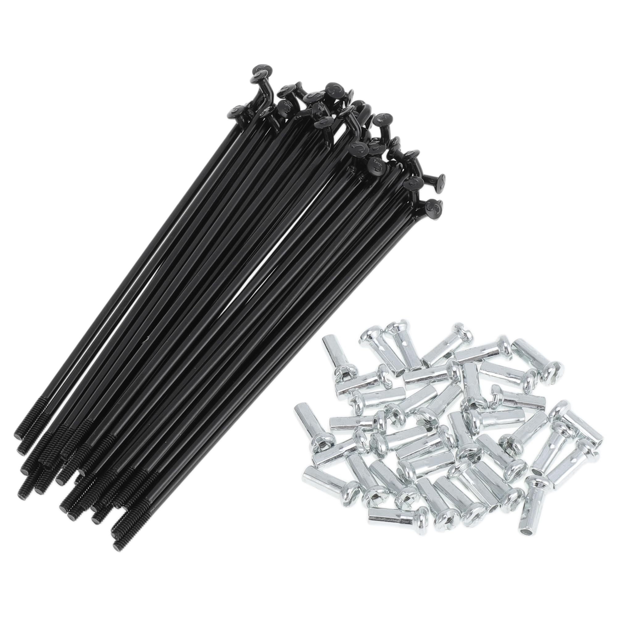 TUCKBOLD 36 Set 14G Bicycle Spokes 89mm Bike Wheel Spokes Carbon Steel Black