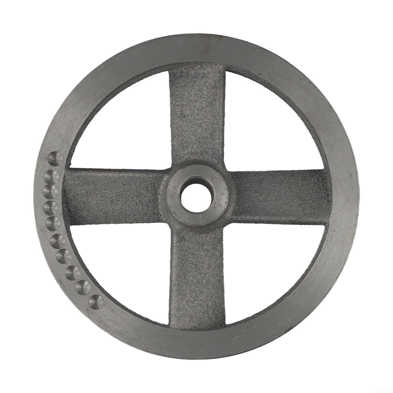 Poulie de roue à rainure unique pour compresseur d'air - Raccord métallique de rechange - 150 mm - 190 mm - Taille 18-19,5 mm - Alésage pour tâches de réparation et d'entretien (B)