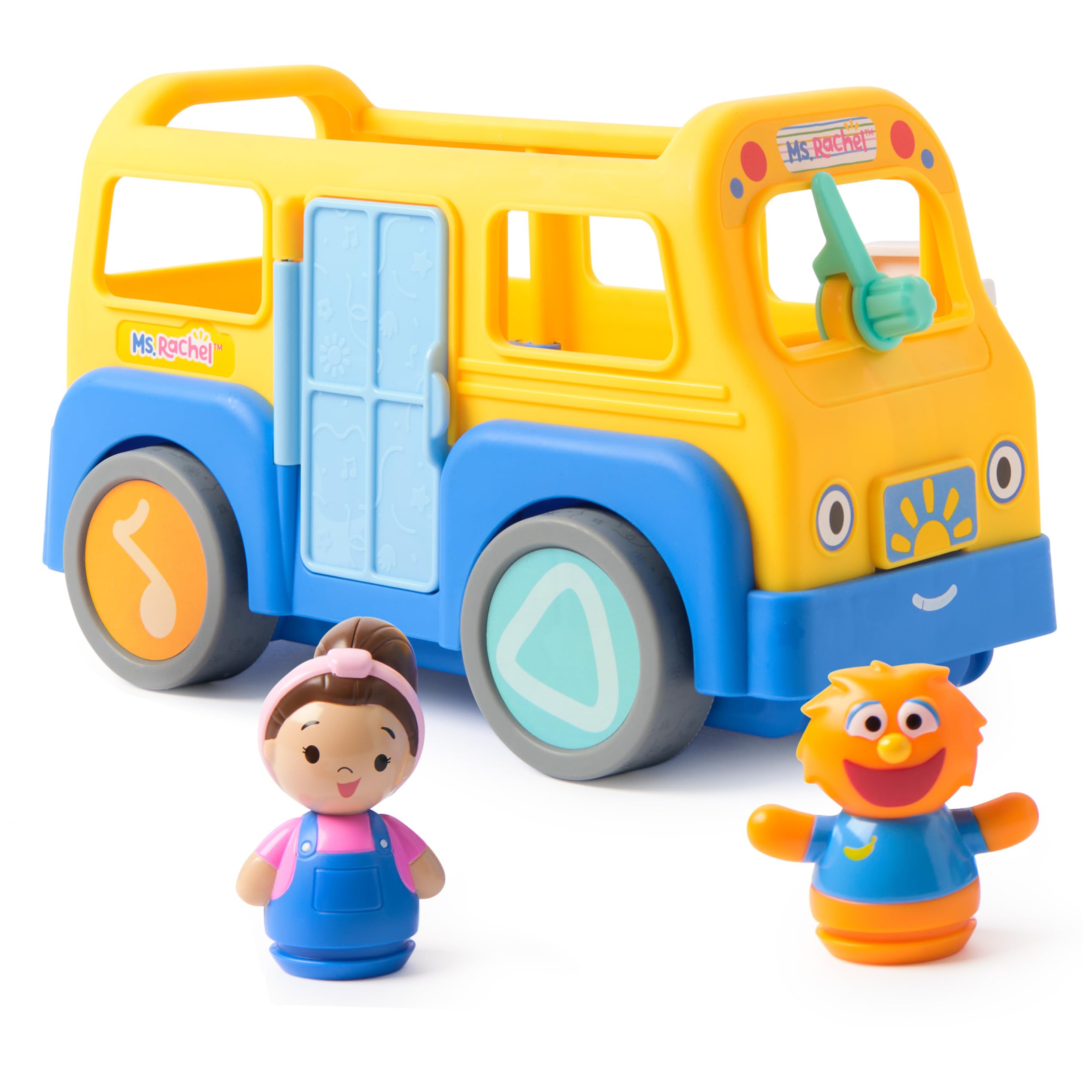 Ms. Rachel Offizieller My First Learning Elektronischer Schulbus mit 2 Figuren, Musik & Sounds, Lernspielzeug & Kleinkindspielzeug für Mädchen und Jungen ab 1-3 Jahren