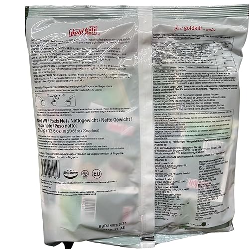 Miniatura 3 de Gold Kili Bebida instantánea de jengibre, 0.63 onzas (paquete de 20)