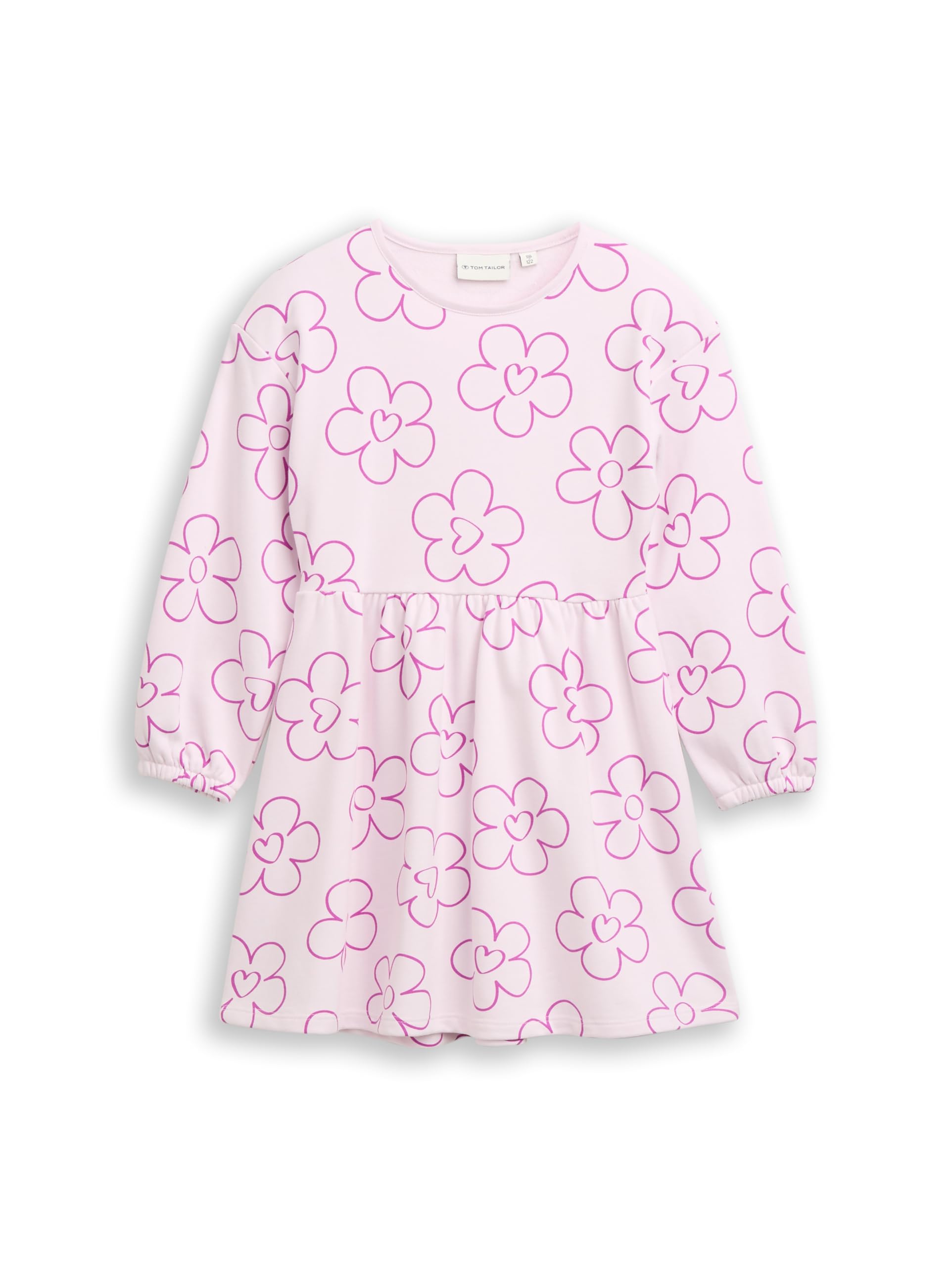 Tom Tailor Mädchen 1048292 Kinder Sweatshirt-Kleid mit Blumenmuster