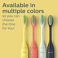 Vista 15 de Philips Sonicare Cepillo de dientes con batería, color azul medianoche, HY1100/04