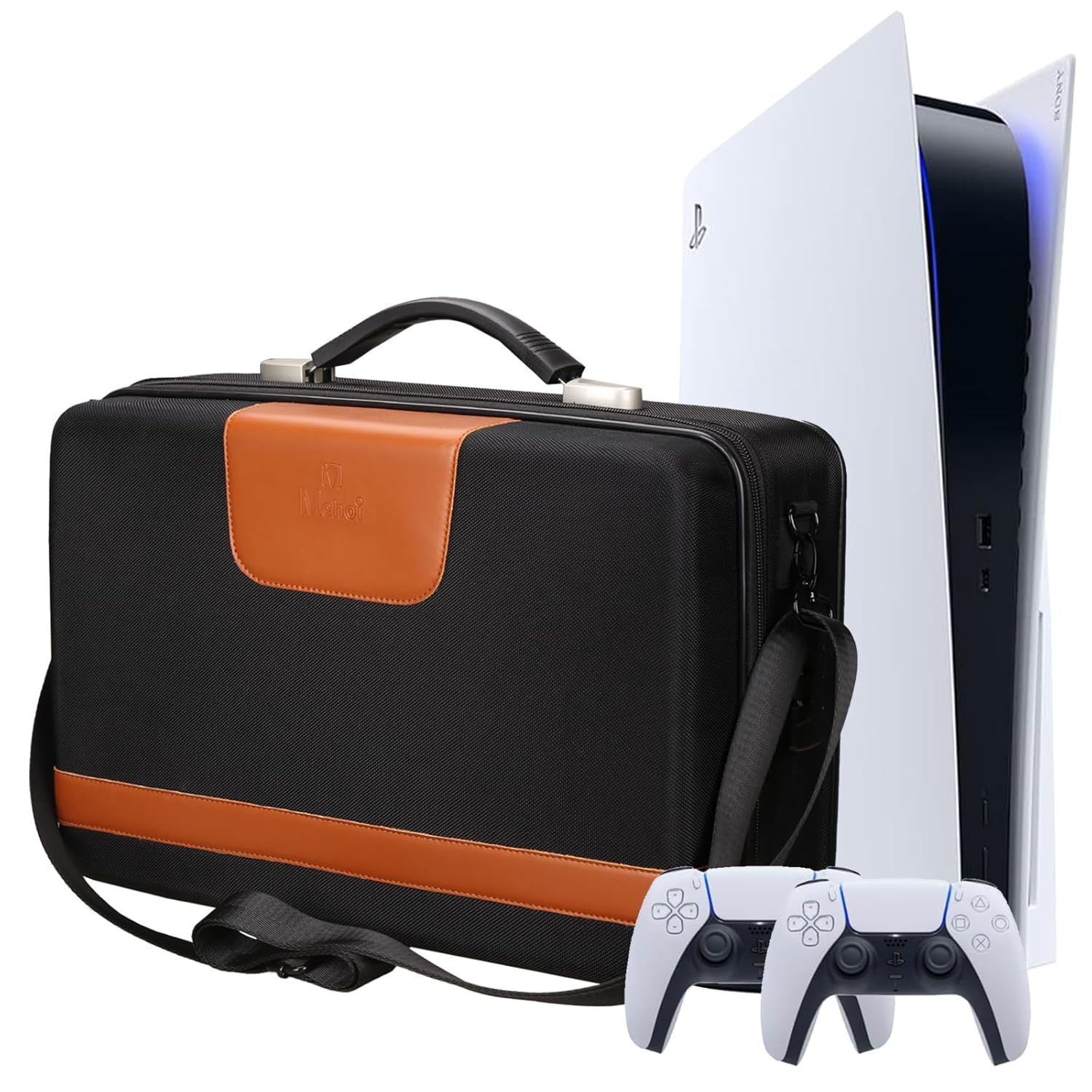 Mchoi PS5 Carrying Case-Customized Hard Shell Travel Bag with Password Lock for Playstation 5 Console, Controller, Games, Gaming Headset & Accessories, Case Only