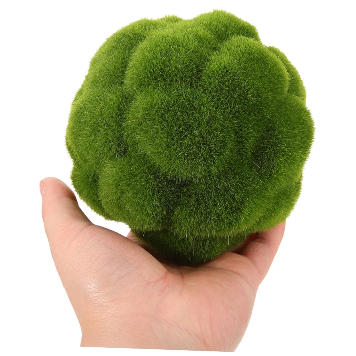 GALPADA Bolas Topiarias Artificiales de Musgo Verde en Plástico, 3 Piezas