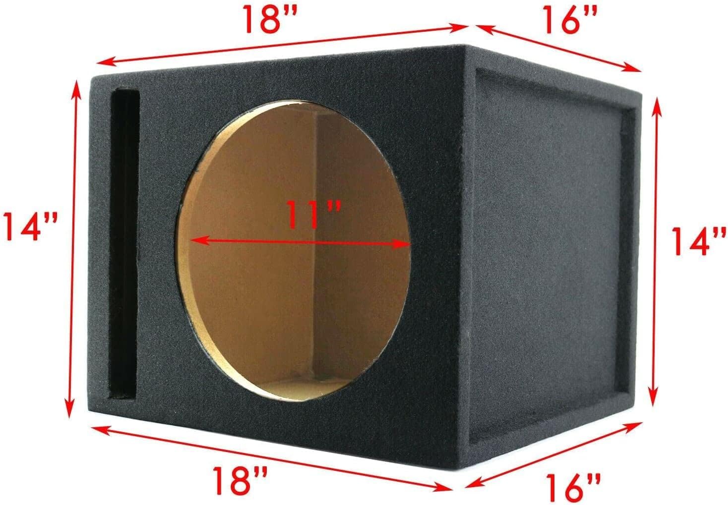 Audiotek Subwoofer Enclosure Dimensions