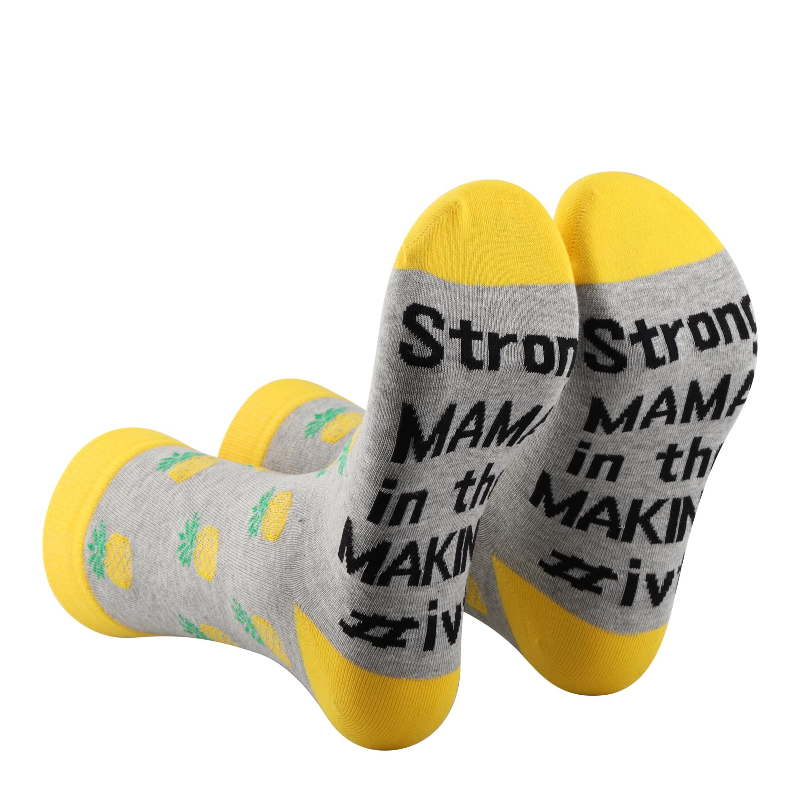 AATOP2 Pairs Mama In The Making Sock Ivf Gift Transfer Day Gift Infertility Mom Pregnancy Announcement Gift Ivf Strong Sock