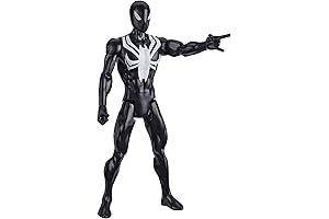 Spider-Man Titan Hero Series Villain Black Suit 12"-Scale Super Hero Action Figure...