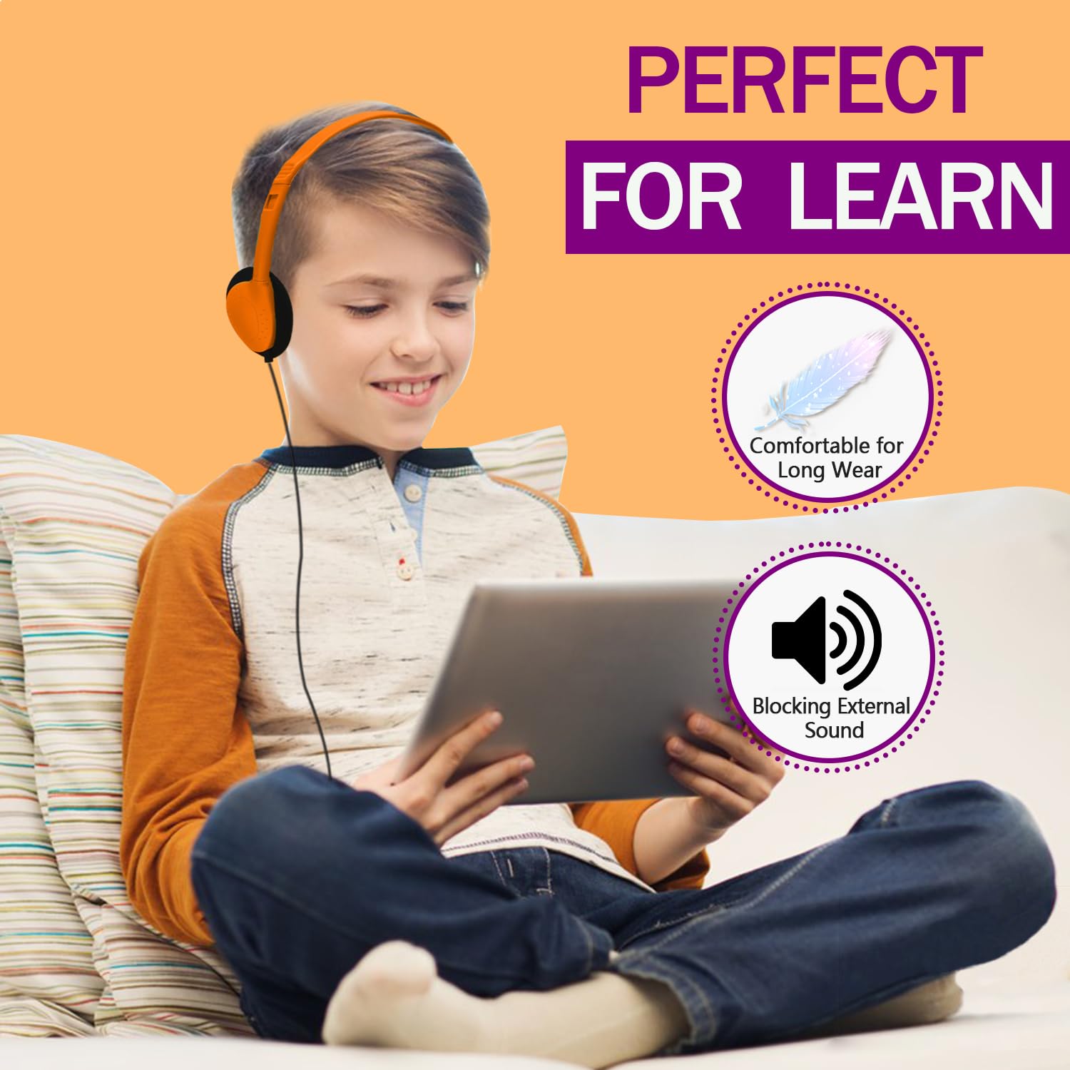 Auriculares USB tipo C para niños, paquete de 5 unidades para estudiantes de aula, juego de auriculares con cable USB C compatibles con Chromebook Computer Laptop (HY857C, 5 mezclados)