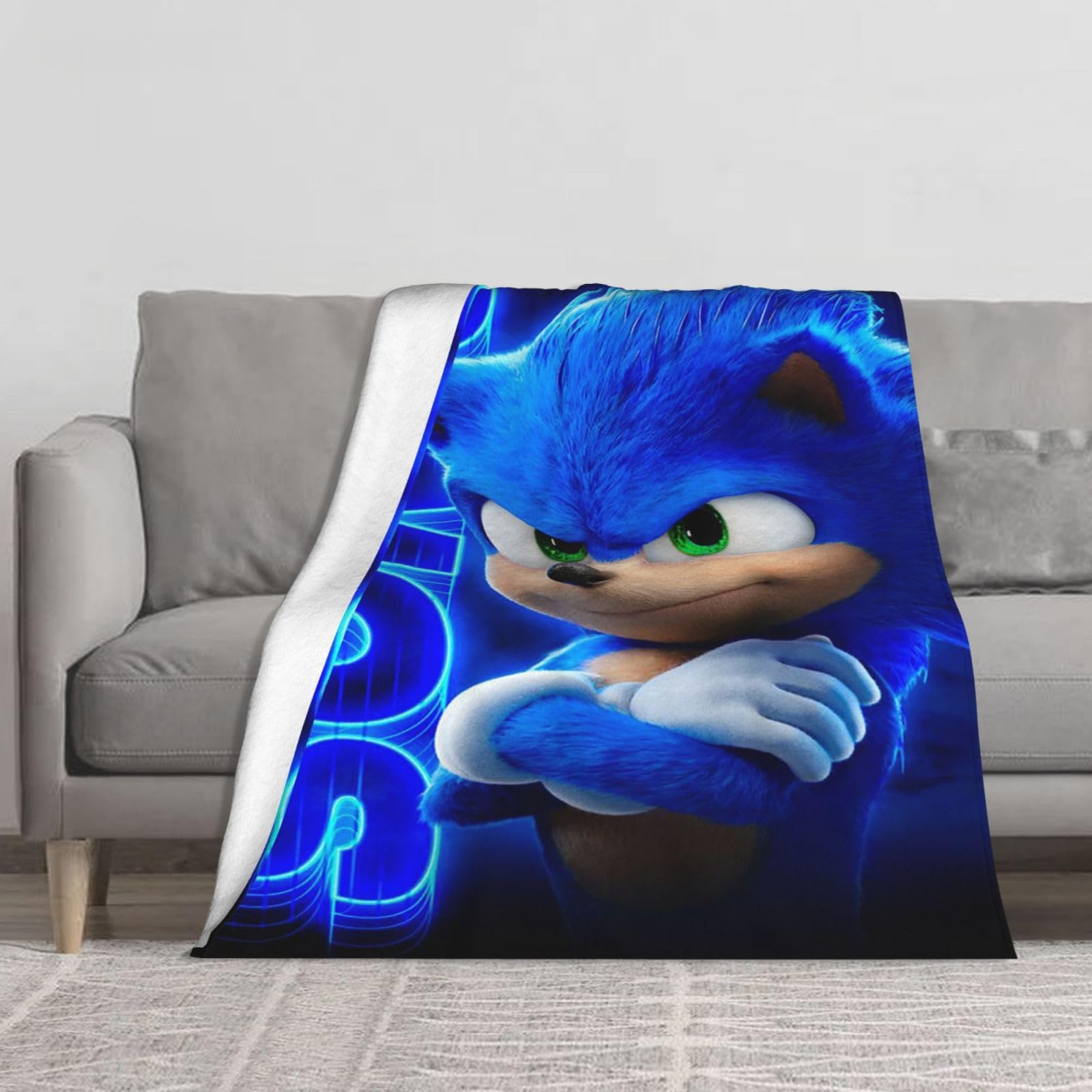 Anime Blanket Cartoon Blanket Flannel Sofa and Bed Dual-Purpose Blanket,Comfortable and Lightweight, can be Used at Home, can Travel with, Children Will Love 60 * 50in