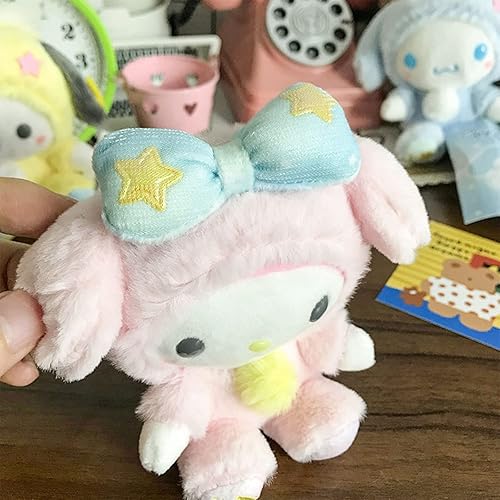 Miniatura 5 de Llavero de peluche lindo de dibujos animados de anime de 5 pulgadas (D)