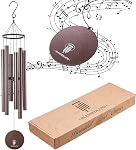 Wind Chimes-Large Deep Tone,41" Wind Chime 6 Aluminum Tubes,Outdoor Decor for Garden,Yard,Patio and Home (Copper Vein)